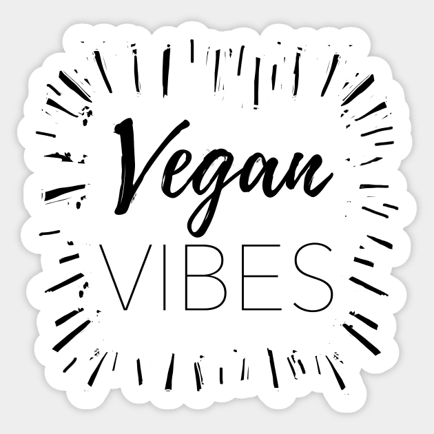 Vegan Vibes Sticker by IllustratedActivist